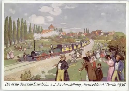Berlin Ausstellung Eisenbahn KuenstlerSelzer * 1936