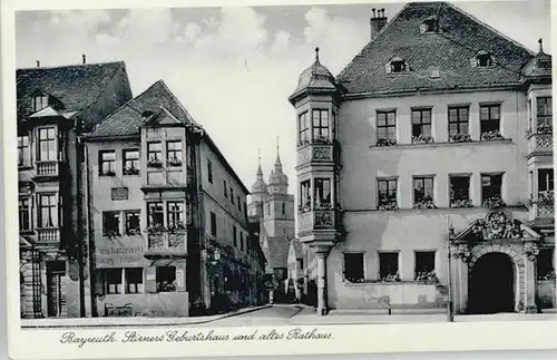 Bayreuth Stirners Geburtshaus Rathaus Restaurant x