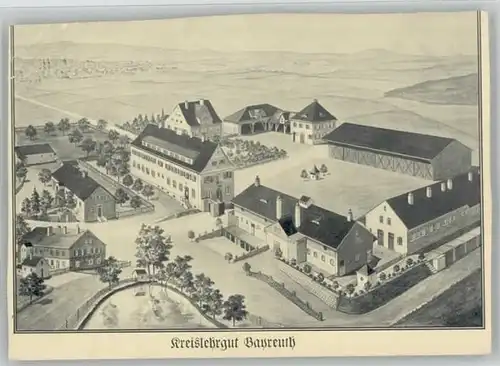 Bayreuth Kreislehrgut Kuenstlerkarte *
