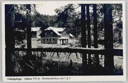 Bischofsgruen [Stempelabschlag] Seehaus Unterkunftshaus x 1939
