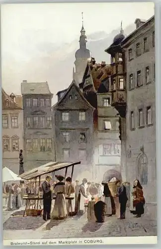 Coburg Kuenstlerkarte * 1900