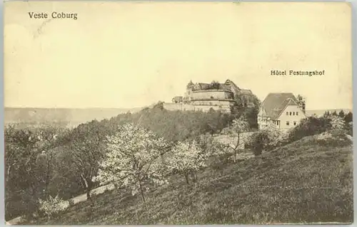 Coburg Hotel Festungshof x 1913