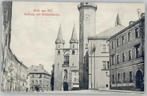 Hof Saale Rathaus Michelskirche x