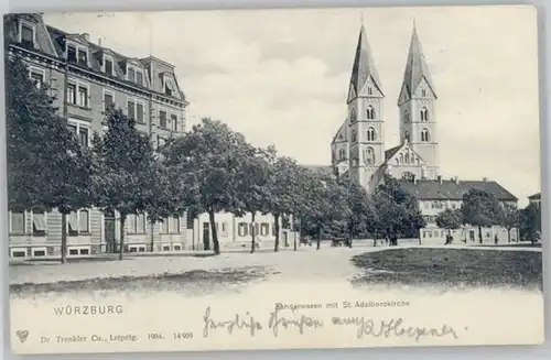 Wuerzburg Sanderwasen St. Adalberokirche x