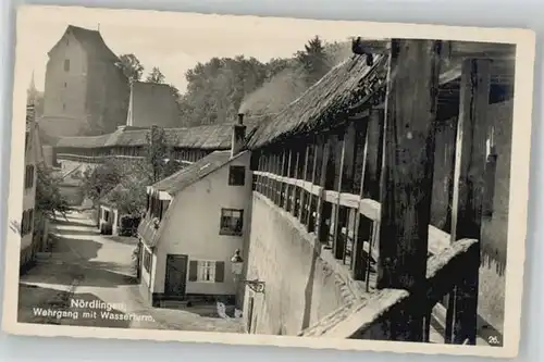 Noerdlingen Wasserturm Wehrgang *