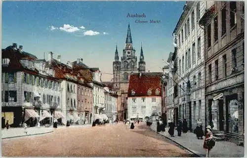 we15216 Ansbach Mittelfranken Ansbach Markt * Kategorie. Ansbach Alte Ansichtskarten