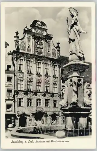 Landsberg Lech Marienbrunnen Rathaus  *