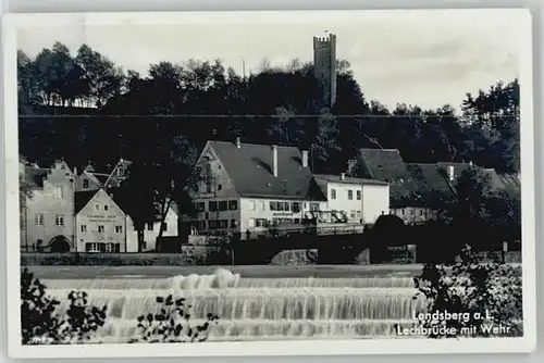 Landsberg Lech Lechbruecke Wehr x