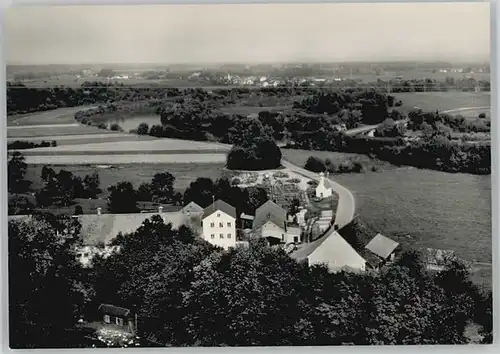 Landsberg Lech Fliegeraufnahme Gasthaus Pension Hohenwart *