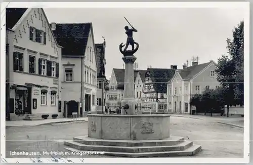 Ichenhausen Marktplatz Kriegerdenkmal / Ichenhausen /Guenzburg LKR