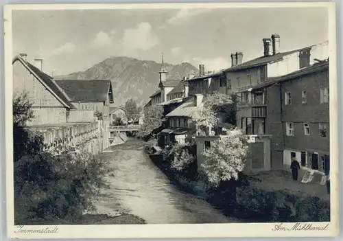 Immenstadt Allgaeu Muehlkanal x 1930