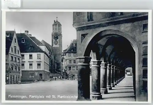 Memmingen Marktplatz St. Martinskirche *