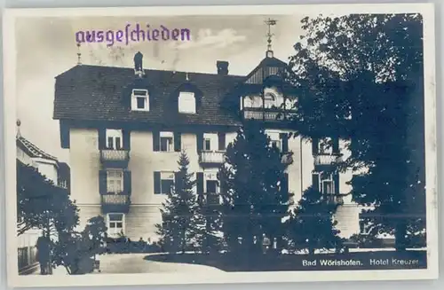 Bad Woerishofen Hotel Kreuzer o 1921-1965
