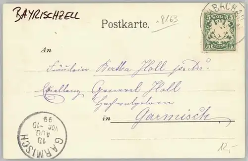 Bayrischzell Birkenstein x 1899