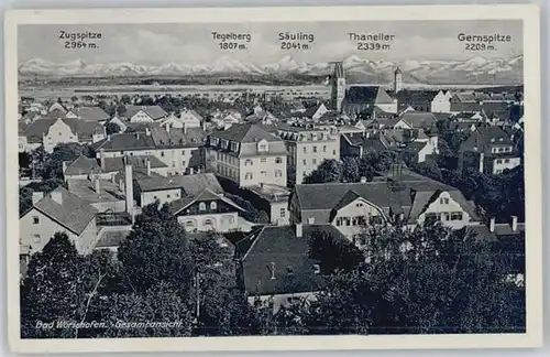 Bad Woerishofen Zugspitze Saeuling Thaneller x 1942