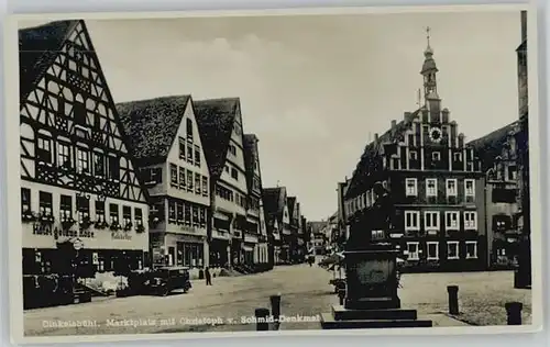 Dinkelsbuehl Marktplatz Schmid Denkmal  *