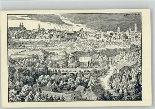 Rothenburg Tauber Kuenstlerkarte *