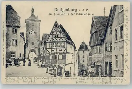 Rothenburg Tauber Ploenlein Schmiedgasse x