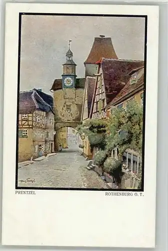 Rothenburg Tauber Rothenburg Tauber Kuenstlerkarte ungelaufen ca. 1920 / Rothenburg ob der Tauber /Ansbach LKR