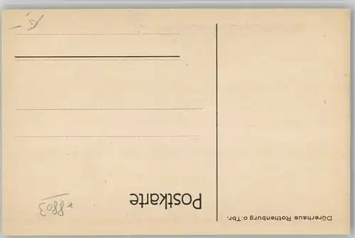 Rothenburg Tauber Rothenburg Tauber Burggasse KuenstlerMaria Ressel ungelaufen ca. 1920 / Rothenburg ob der Tauber /Ansbach LKR