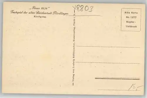 Noerdlingen Noerdlingen  ungelaufen ca. 1920 / Noerdlingen /Donau-Ries LKR