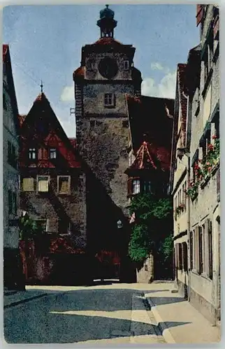 Rothenburg Tauber Rothenburg Tauber Weisser Turm ungelaufen ca. 1920 / Rothenburg ob der Tauber /Ansbach LKR