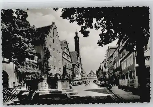 Rothenburg Tauber Rothenburg Tauber Herrengasse ungelaufen ca. 1955 / Rothenburg ob der Tauber /Ansbach LKR