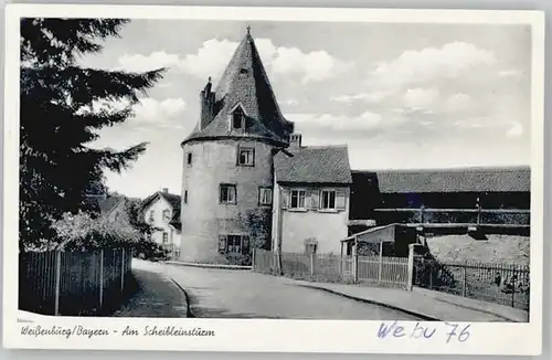 Weissenburg Bayern Weissenburg in Bayern Scheibleinsturm ungelaufen ca. 1955 / Weissenburg i.Bay. /Weissenburg-Gunzenhausen LKR