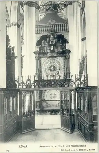 Luebeck Astronomische Uhr Marienkirche *