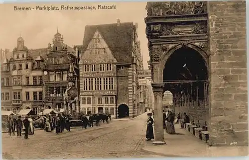 Bremen Marktplatz Rathauspassage Ratscafe *