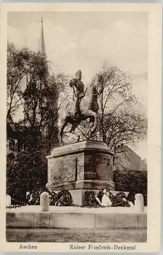 Aachen Kaiser Friedrich Denkmal  *