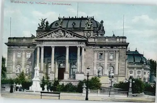 Wiesbaden Schiller Denkmal  *