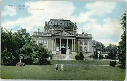 Wiesbaden Schiller Denkmal  *