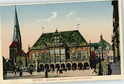 Bremen Marktplatz Liebfrauenkirche x