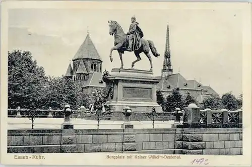 Essen Burgplatz Kaiser Wilhelm Denkmal *