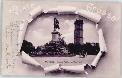 Duisburg Ruhr Duisburg Kaiser Wilhelm Denkmal x / Duisburg /Duisburg Stadtkreis