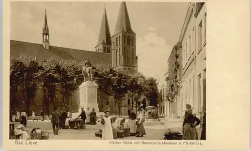 Kleve Markt Hohenzollernbrunnen Pfarrkirche *