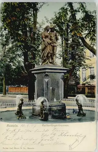 Hameln Rattenfaengerbrunnen x