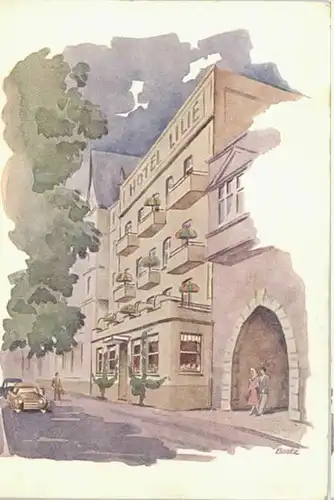 Boppard Kuenstlerkarte Hotel Lilie *