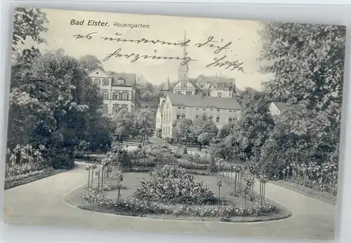 we35186 Bad Elster Vogtland Bad Elster Rosengarten x Kategorie. Bad Elster Alte Ansichtskarten