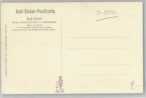 we35194 Bad Elster Vogtland Bad Elster Kurhaus * Kategorie. Bad Elster Alte Ansichtskarten