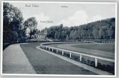 we35298 Bad Elster Vogtland Bad Elster Stadion Kirche * Kategorie. Bad Elster Alte Ansichtskarten