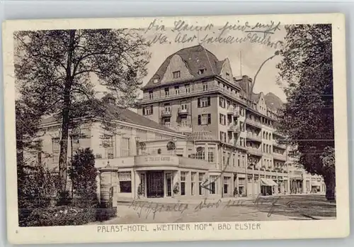 we36167 Bad Elster Vogtland Bad Elster Palast Hotel  Wettiner Hof x Kategorie. Bad Elster Alte Ansichtskarten