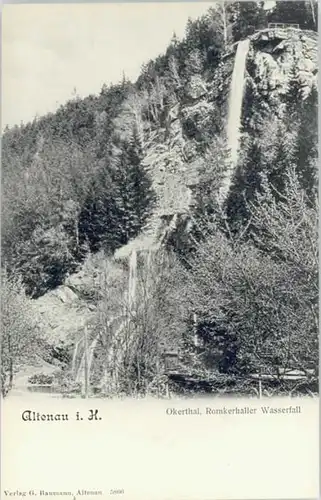 Altenau Harz Romkerhall Wasserfall *