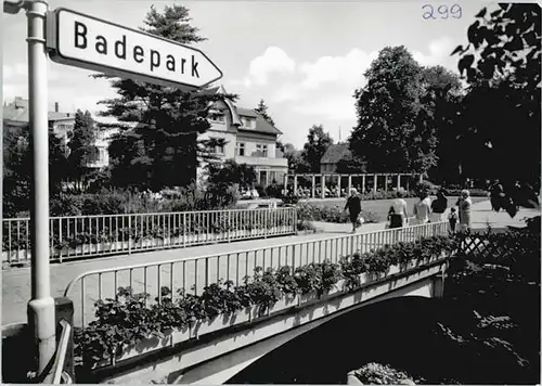 Bad Harzburg Badepark Bruecke *