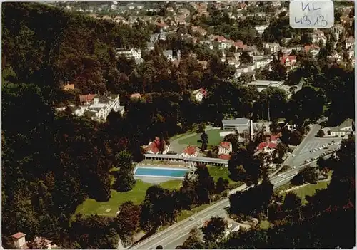 Bad Harzburg Fliegeraufnahme Freibad Thermalbad Kurhaus Villenviertel *