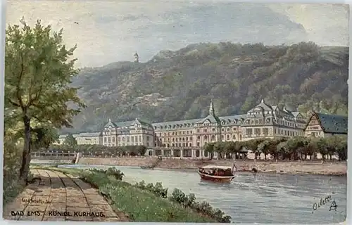 Bad Ems Koenigliches Kurhaus KuenstlerCarl Schultze x