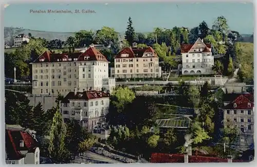 we42545 St Gallen SG St Gallen Pension Marienheim * Kategorie. St Gallen Alte Ansichtskarten
