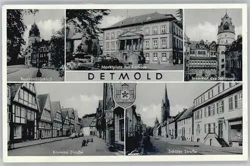 Detmold Krumme Strasse Residenz-Schloss x