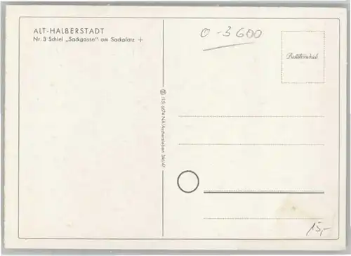 Halberstadt Kuenstler Schiel Sackgasse *